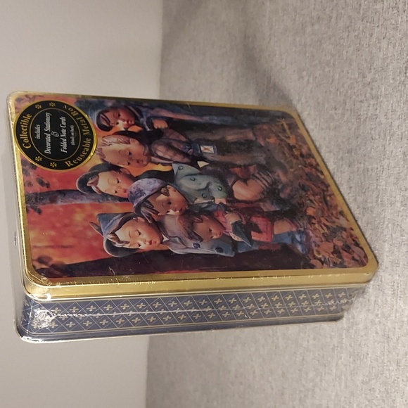 Sealed 1993 MJ Hummel Collectible Metal Tin Stationary Set "The Seven Swabians" - Picture 2 of 7